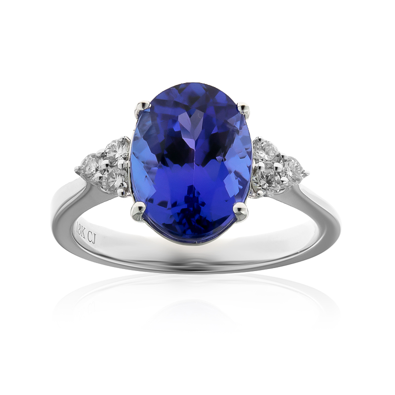 AAA-Tansanit-Goldring (CIRARI) AAA-Tansanit-Goldring (CIRARI)