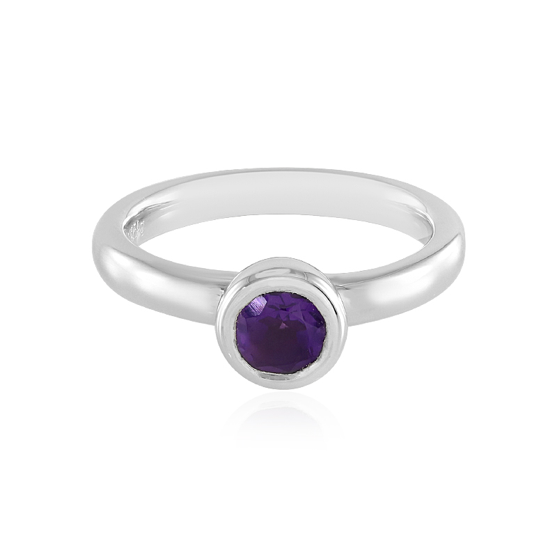 Sambia-Amethyst-Silberring Sambia-Amethyst-Silberring