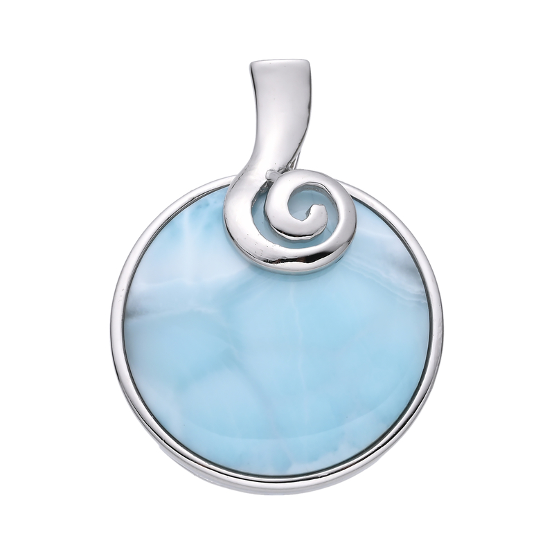 Larimar-Silberanhänger