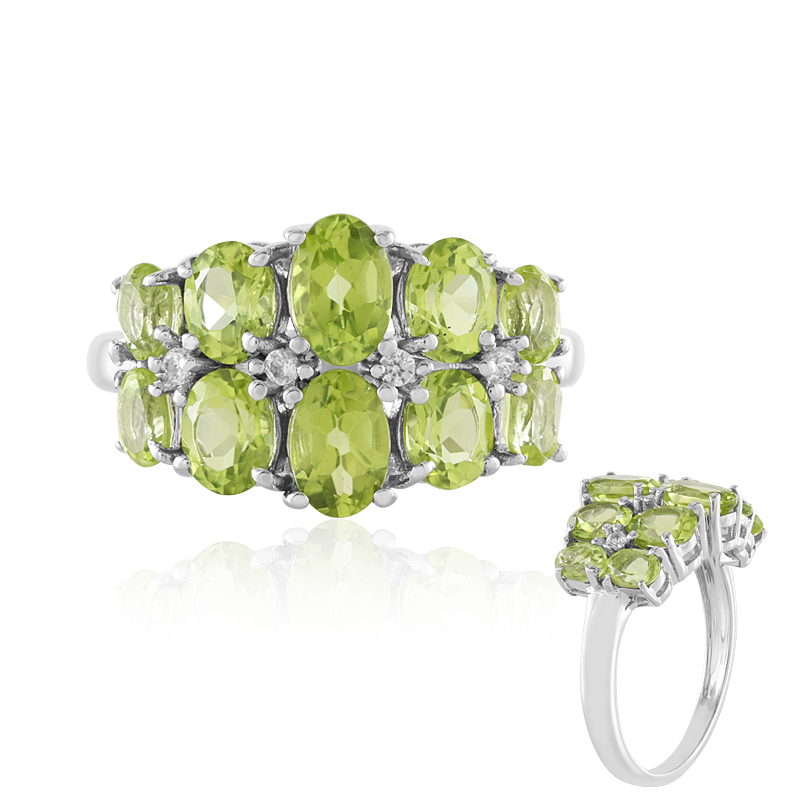 Peridot-Silberring