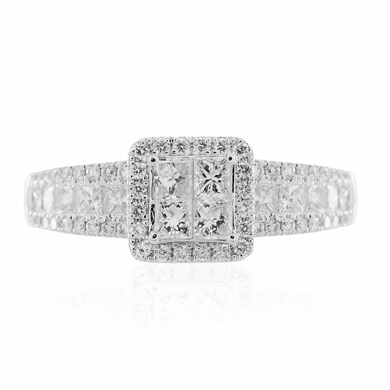 SI1 (H) Diamant-Goldring (CIRARI) - Farbe: Weiß