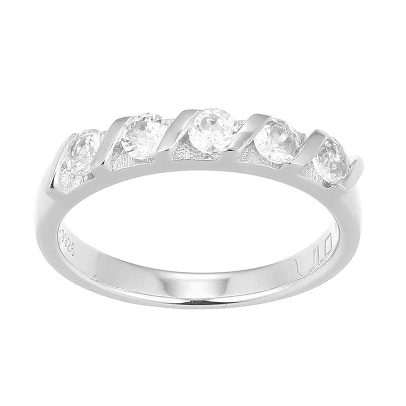 Zirkon-Silberring Zirkon-Silberring