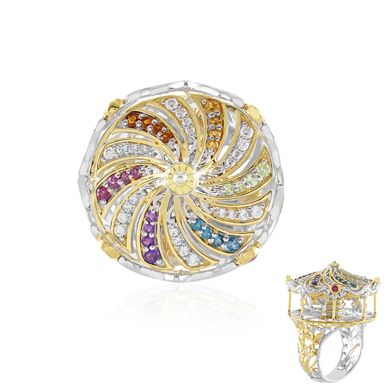 Edelstein-Silberring (Gems en Vogue)