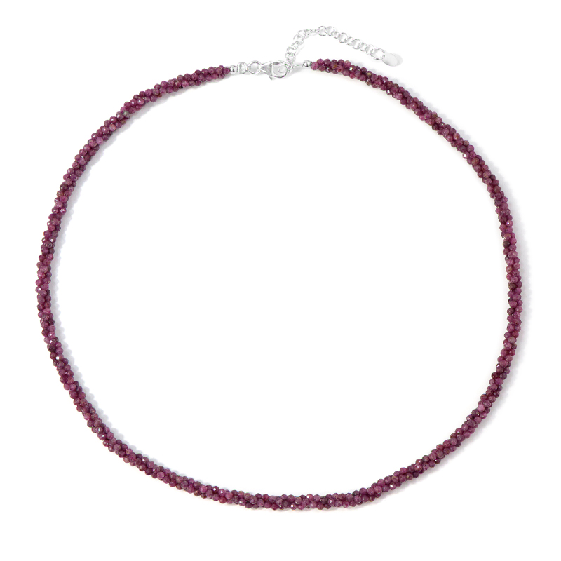 Rubin-Silberhalskette