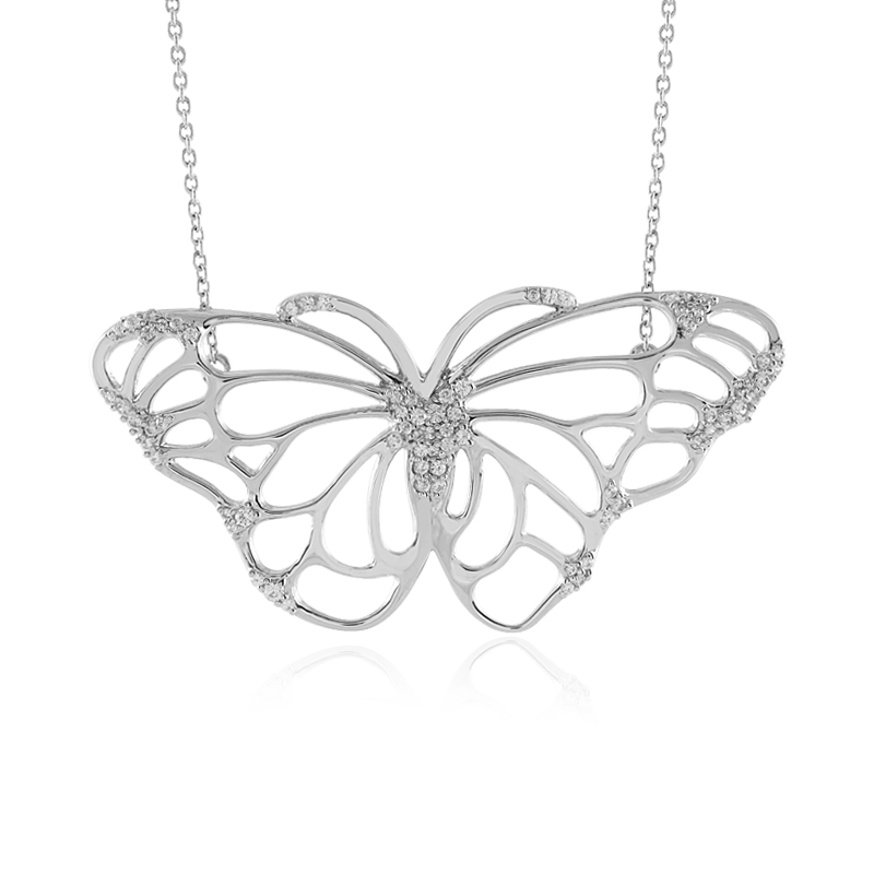 Zirkon-Silbercollier (de Melo)