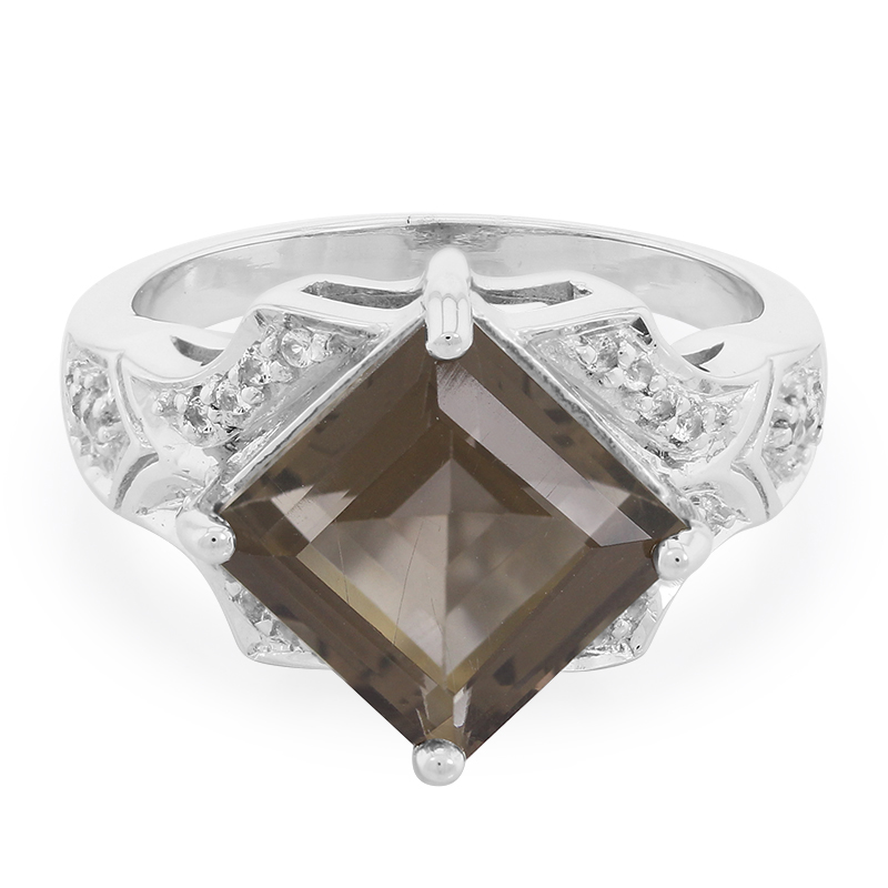 Rauchquarz-Silberring Rauchquarz-Silberring