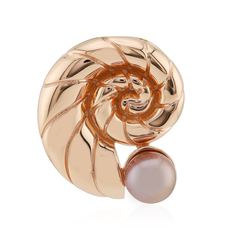 Purpurfarbene Ming-Perlen-Silberanhänger (TPC)