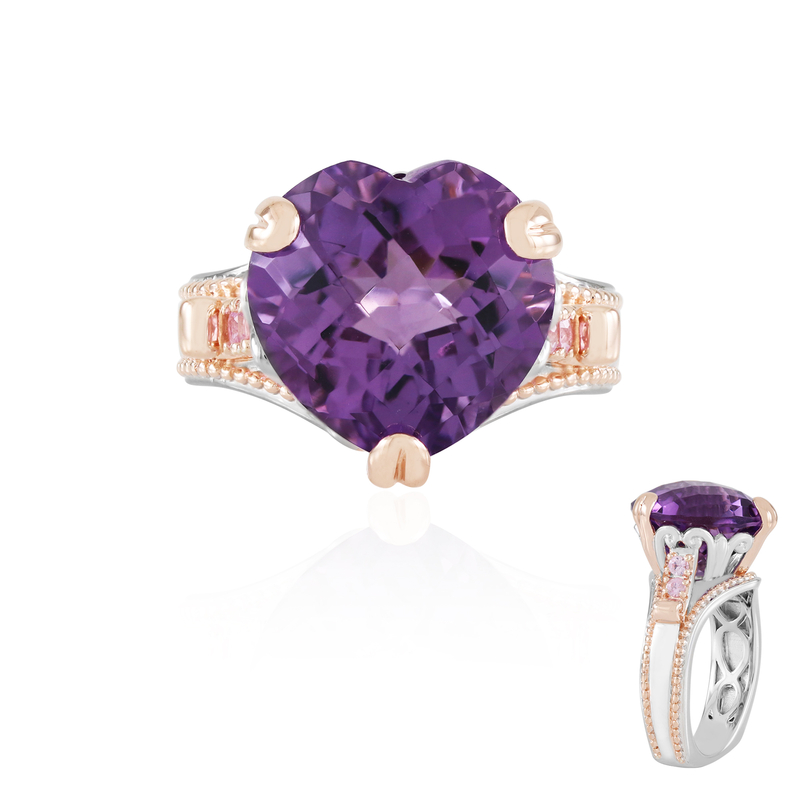 Lavendel-ametist-silverring (Gems en Vogue) från Juwelo