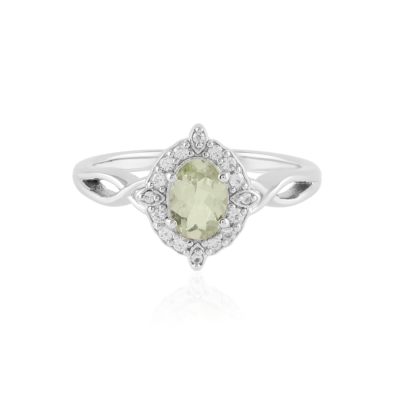 Merelani-Mint-Granat-Silberring