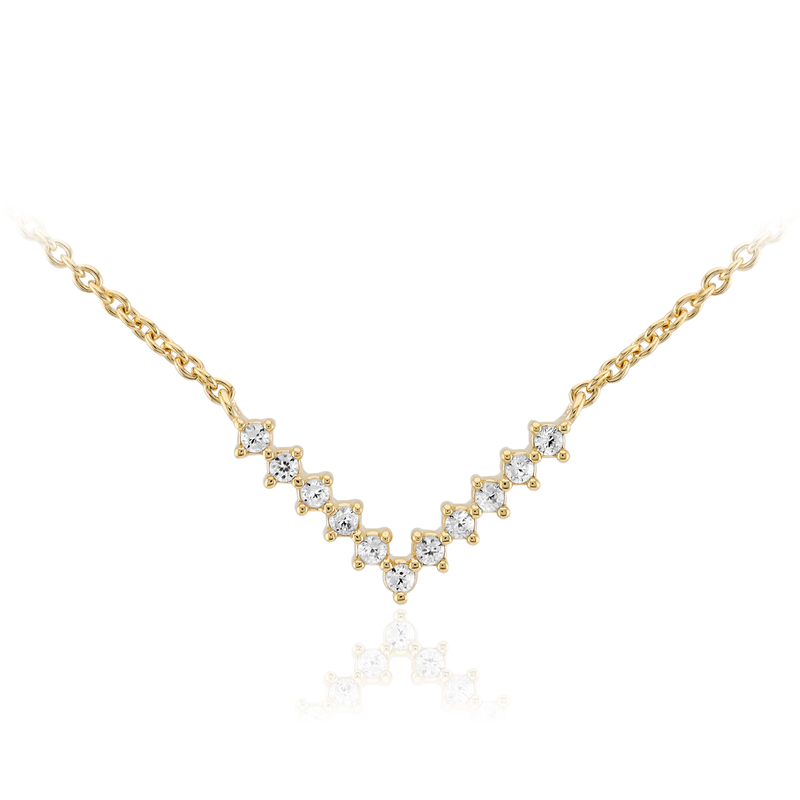 Zirkon-Silbercollier Zirkon-Silbercollier