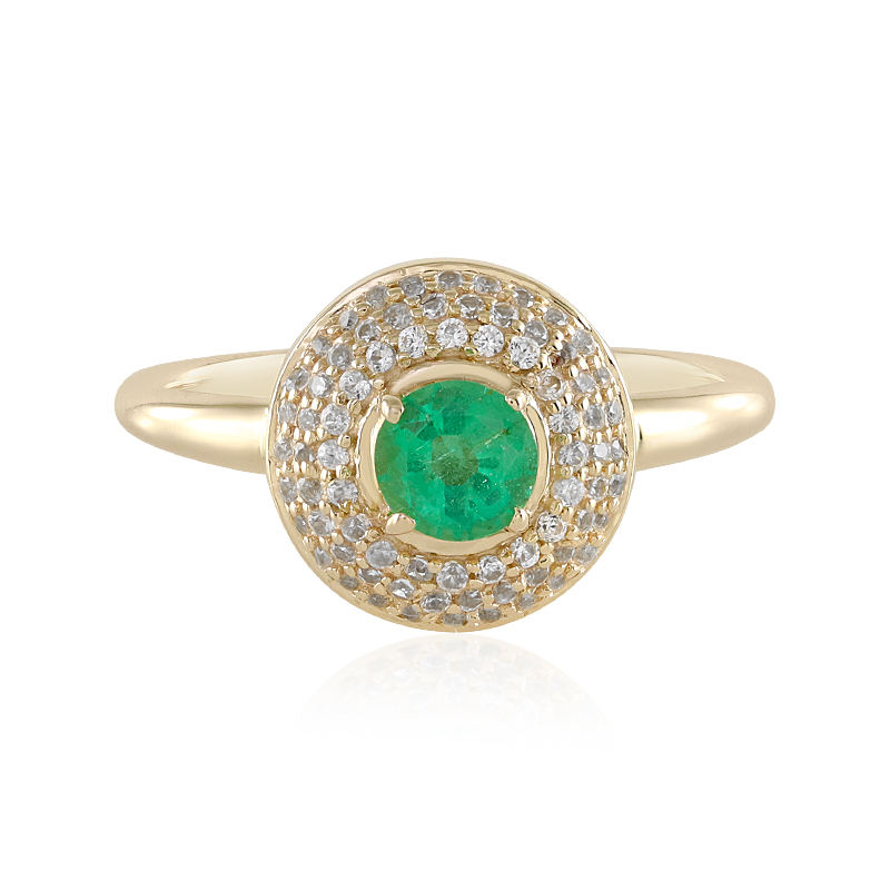 Russischer Smaragd-Goldring