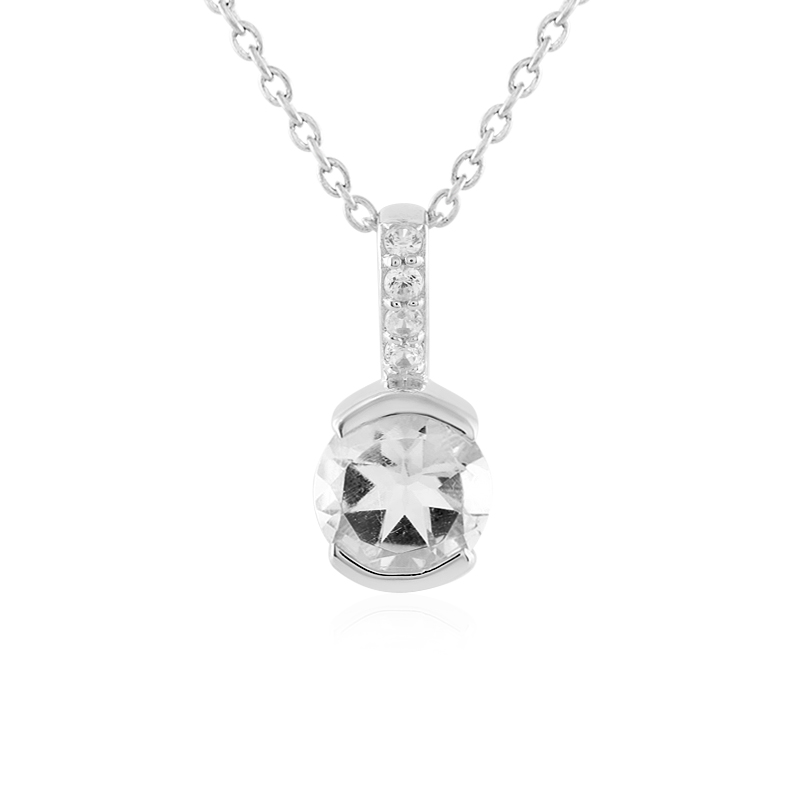 Petalit-Silberhalskette