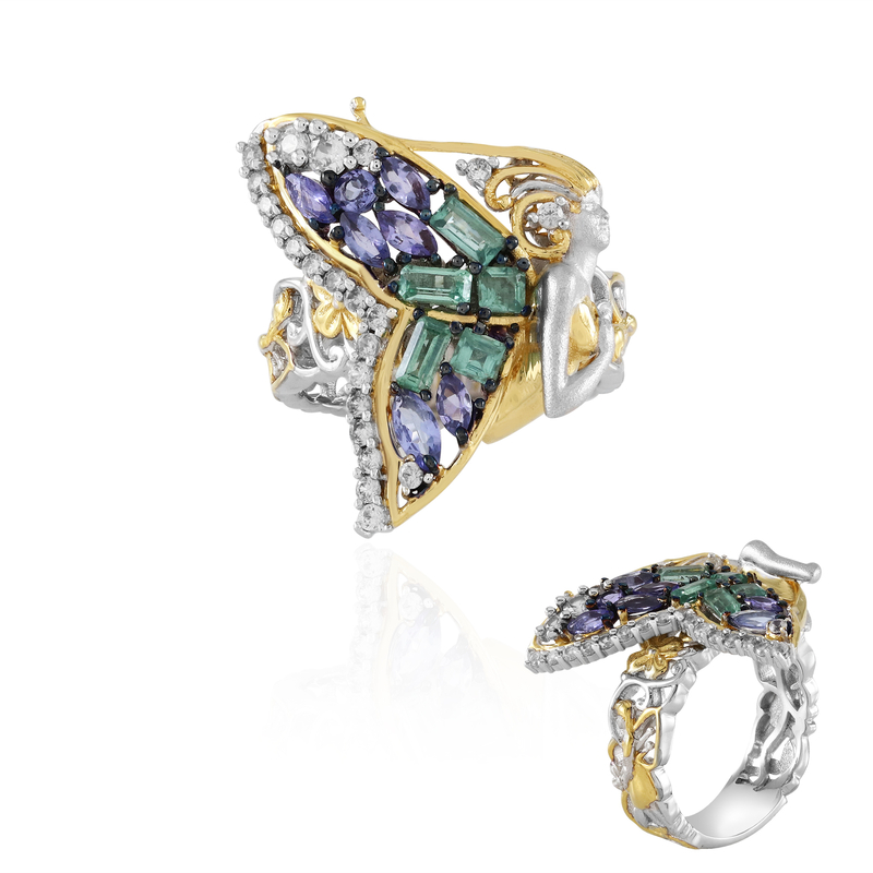 Edelstein-Silberring (Gems en Vogue)