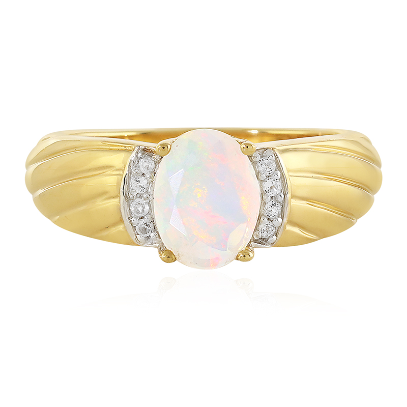 Welo-Opal-Silberring Welo-Opal-Silberring