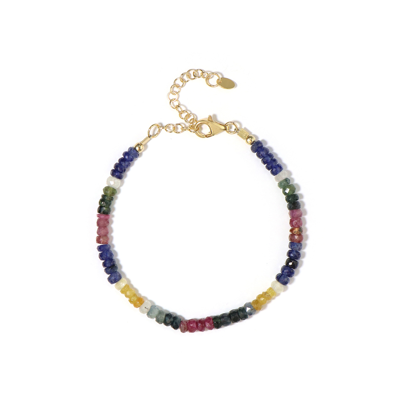 Saphir-Silberarmband