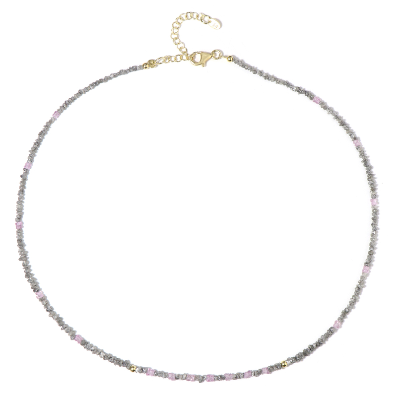 Edelstein-Silberhalskette (Riya)