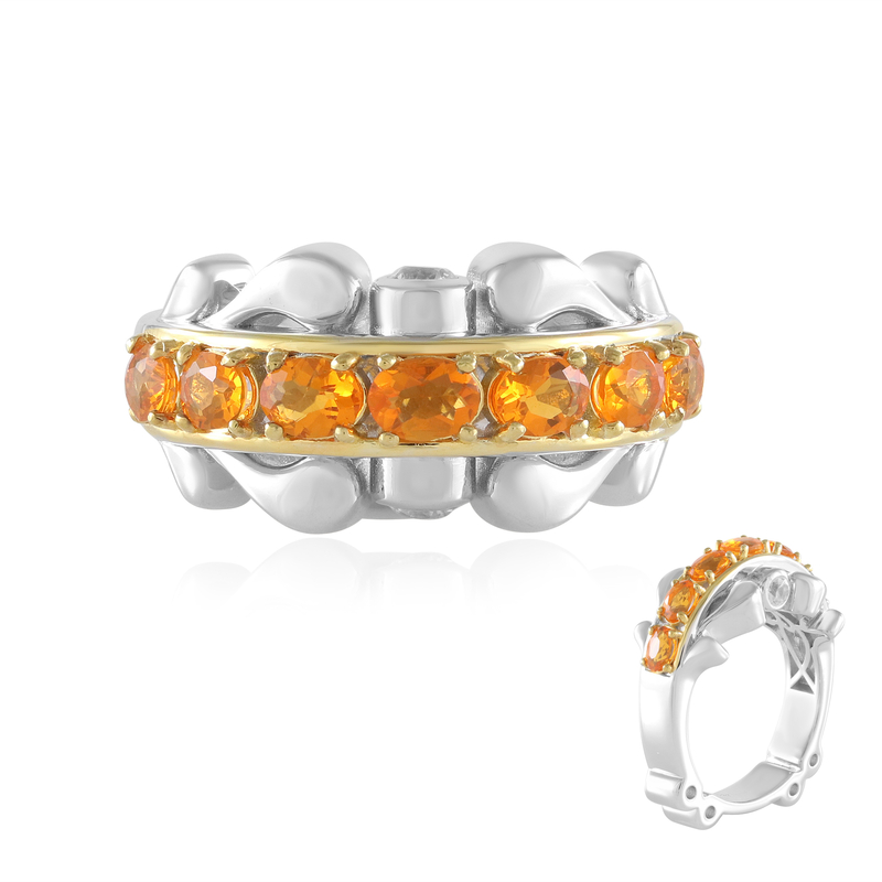 Mexikanischer Feueropal-Silberring (Dallas Prince Designs)