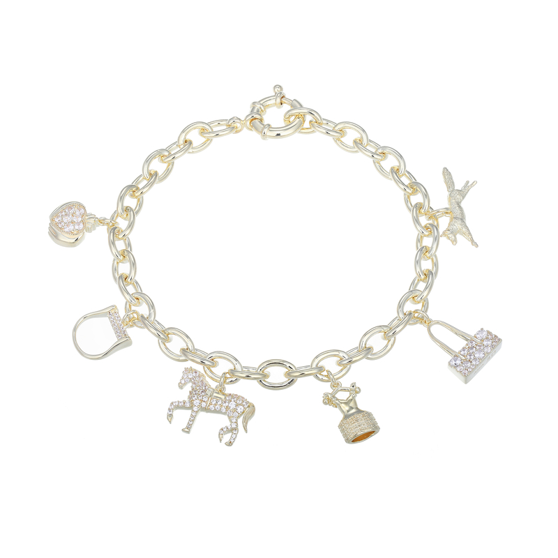 Zirkon-Silberarmband (Adela Silber)