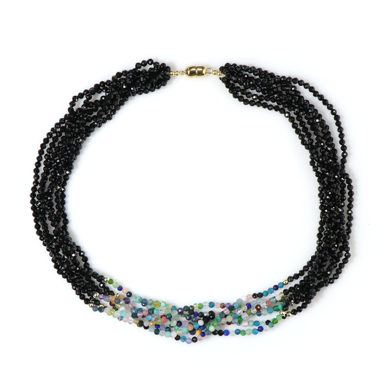 Edelstein-Silberhalskette (Riya) Edelstein-Silberhalskette (Riya)