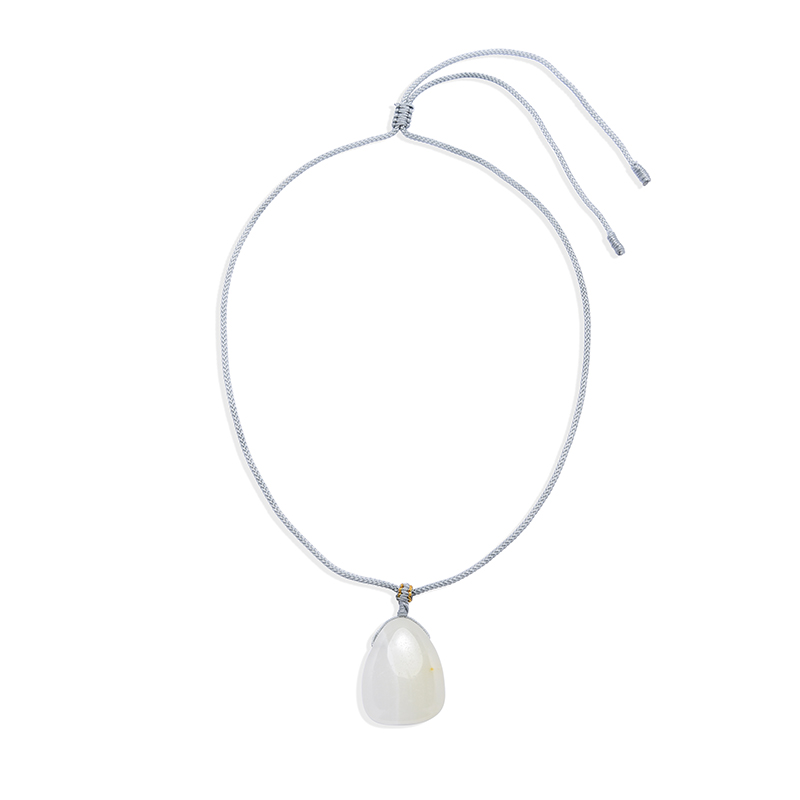 Alabaster-Kalzit-Halskette