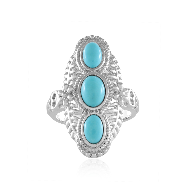 Sleeping Beauty-Türkis-Silberring (Faszination Türkis)