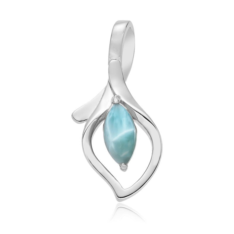 Larimar-Silberanhänger