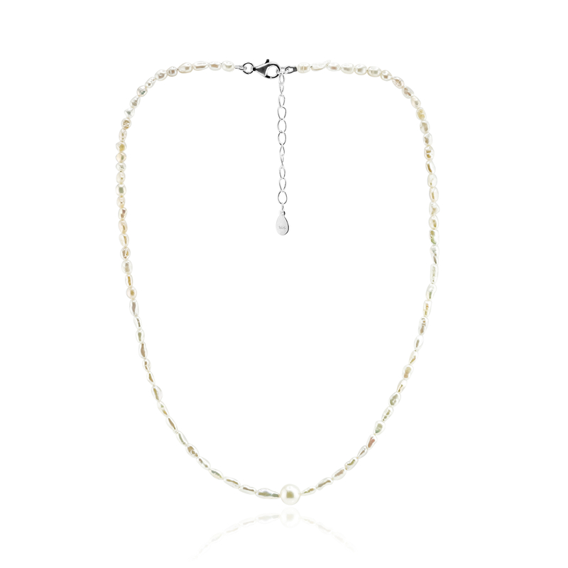 Perlen-Silberhalskette (TPC)