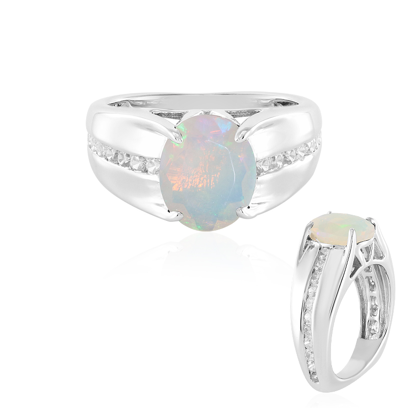 Welo-Opal-Silberring (de Melo)