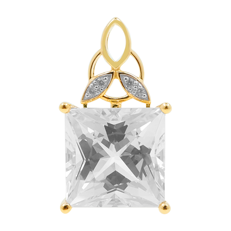 Danburit-Goldanhänger