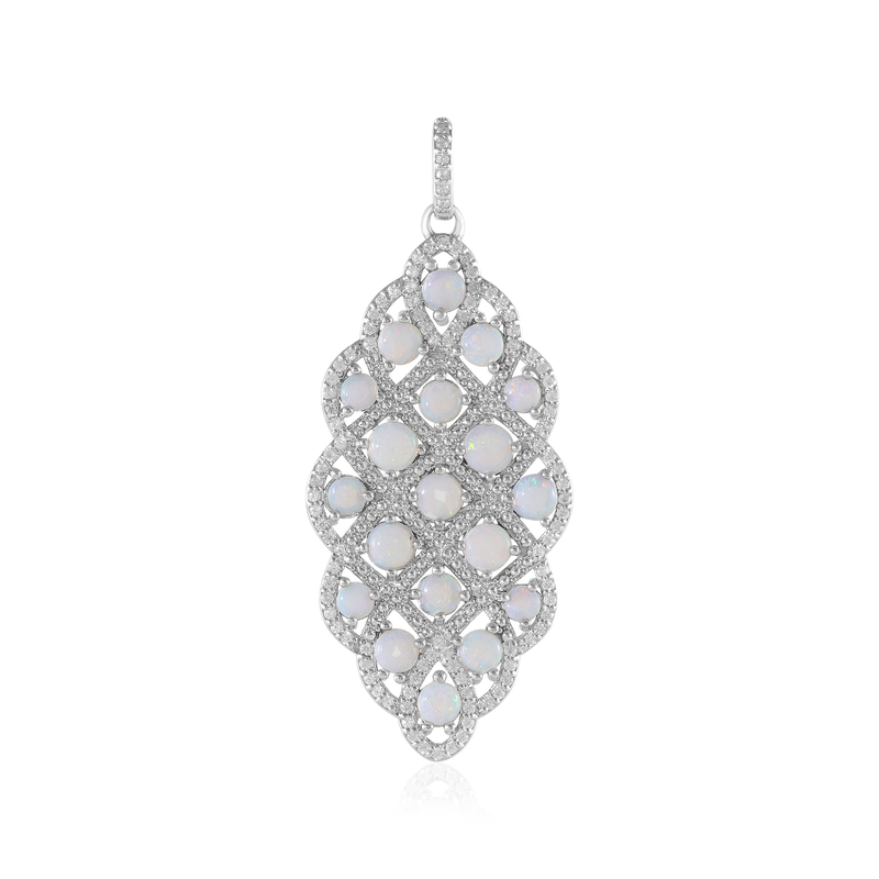 Australischer Opal-Silberanhänger Australischer Opal-Silberanhänger