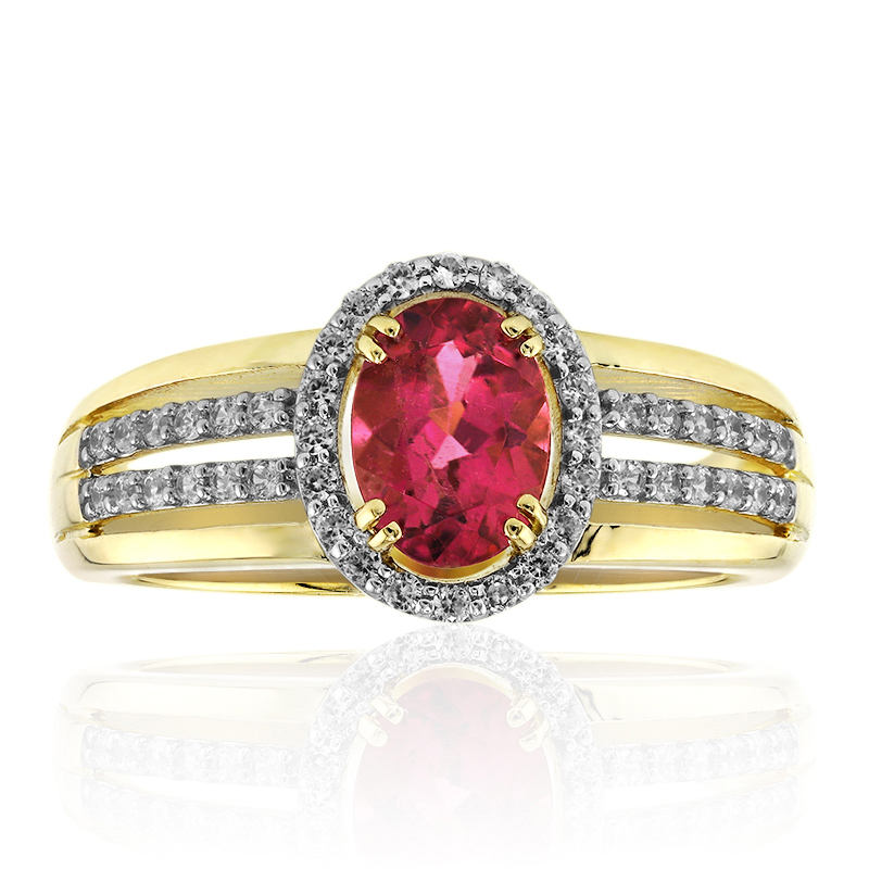 Nigerianischer Rubellit-Goldring (Mark Kaufman) Nigerianischer Rubellit-Goldring (Mark Kaufman)