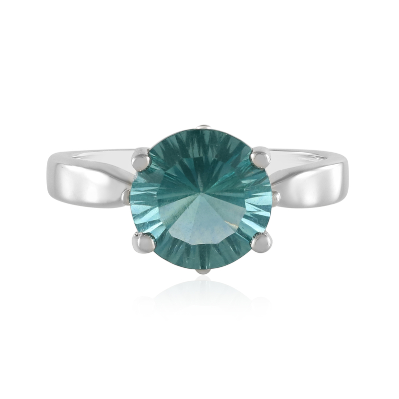 Grüner Fluorit-Silberring