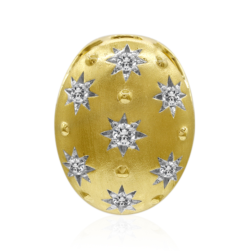 SI1 (G) Brillant-Goldanhänger (Annette) - Farbe: Weiß