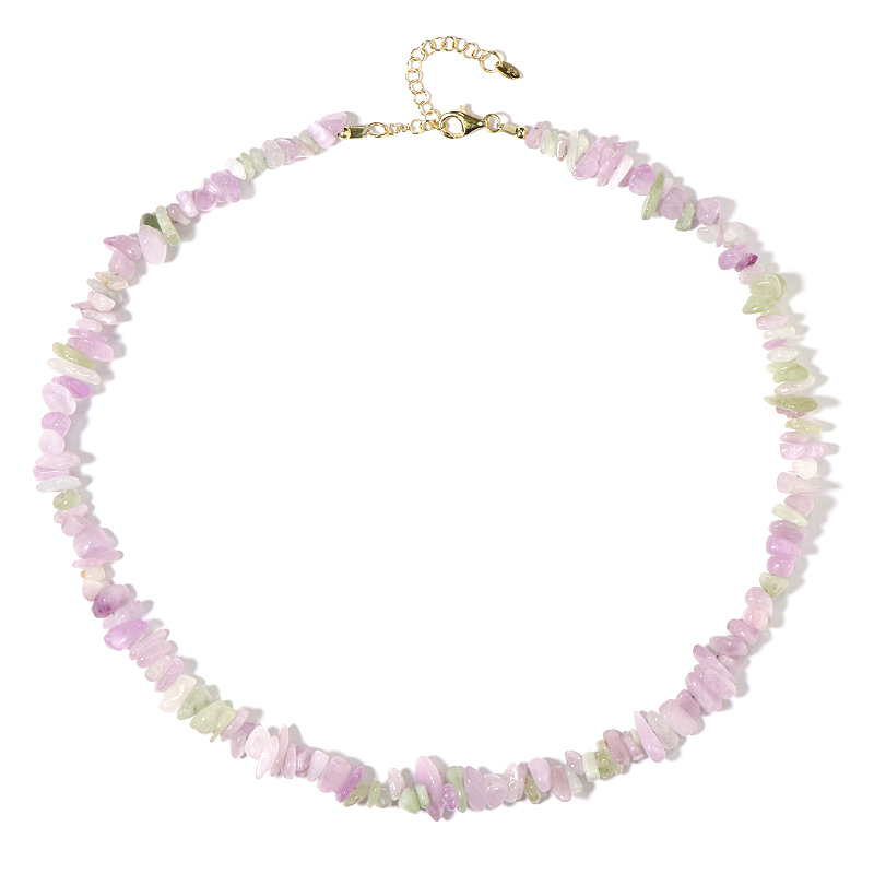 Kunzit-Silberhalskette