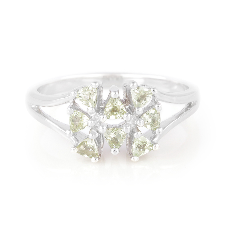 Kupfer-Turmalin-Silberring