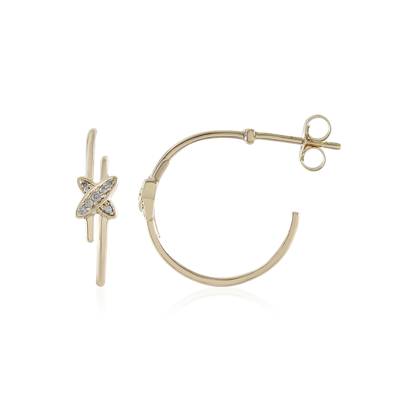 I2 (H) Brillant-Goldohrringe (de Melo)