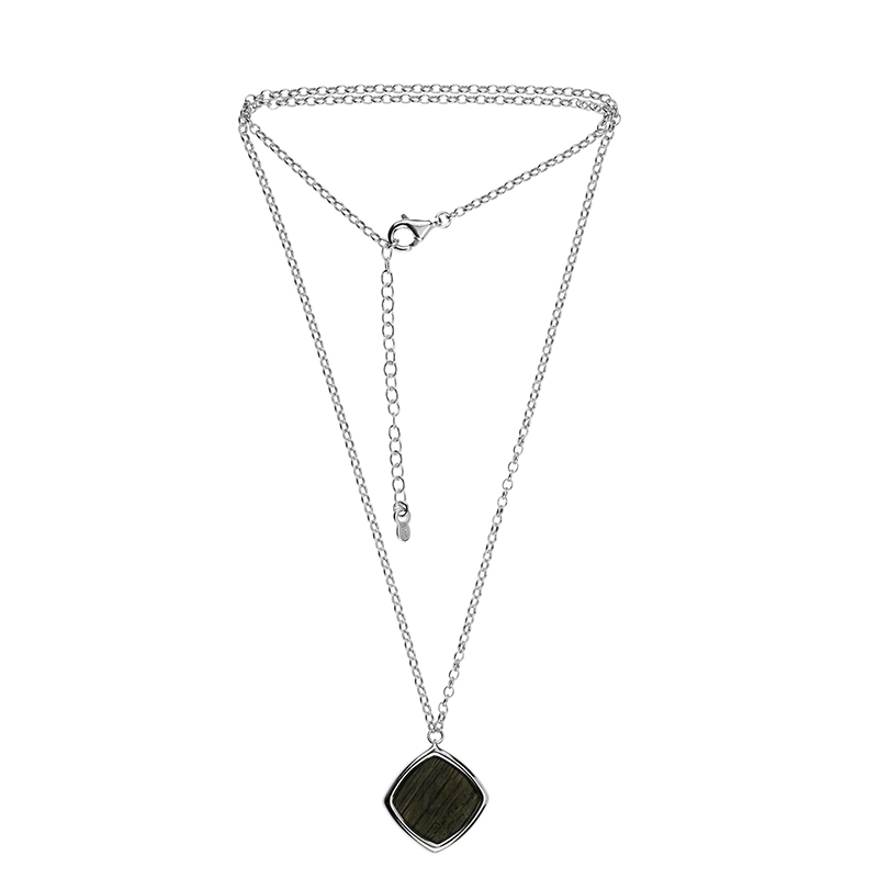 Mooreiche-Silberhalskette (dagen)