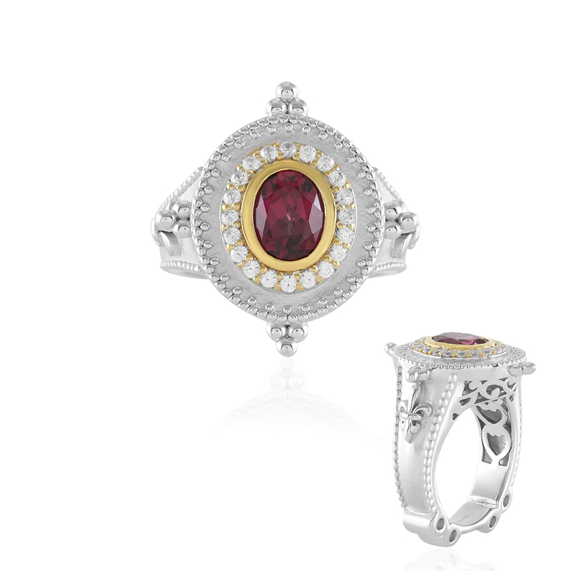 Malawi-Granat-Silberring (Dallas Prince Designs) Malawi-Granat-Silberring (Dallas Prince Designs)