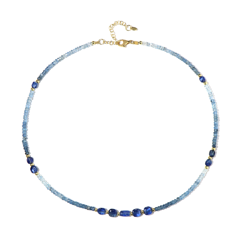 Edelstein-Silberhalskette (Riya)