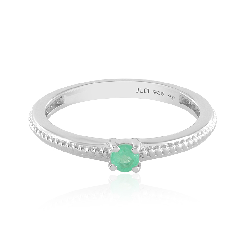 Russischer Smaragd-Silberring