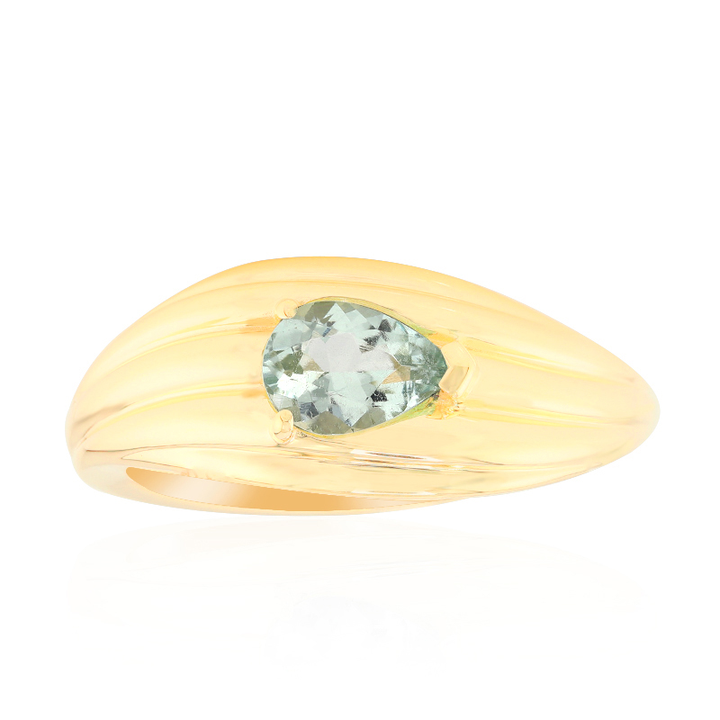 Australischer Mintgrüner Beryll-Goldring