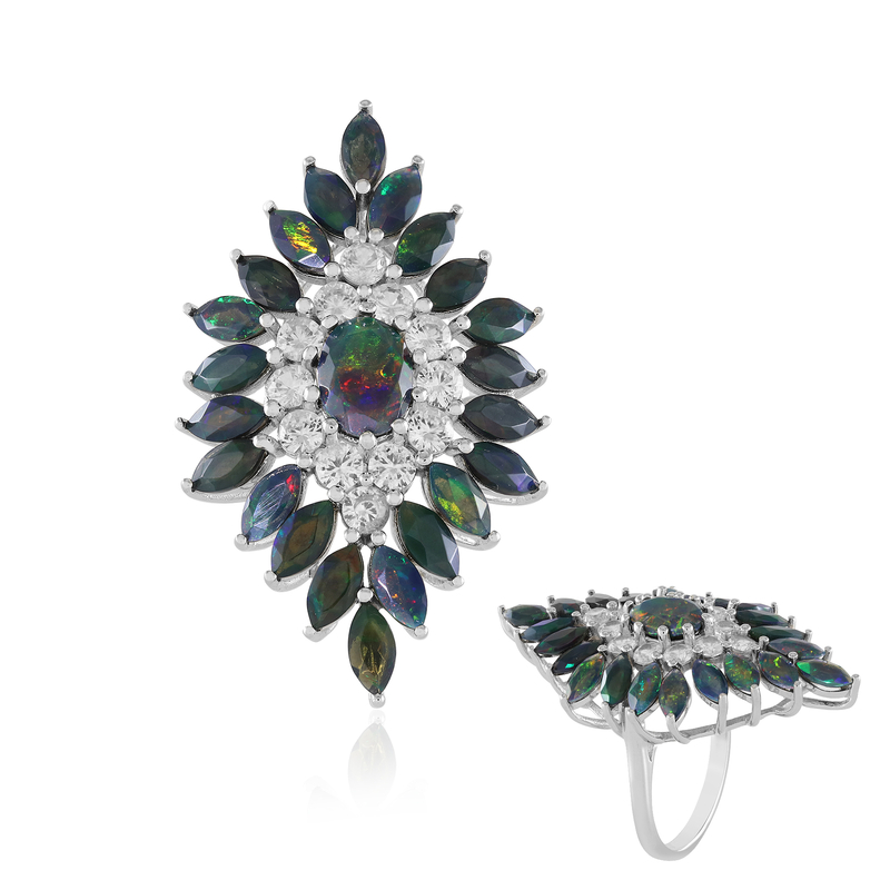 Mezezo-Opal-Silberring