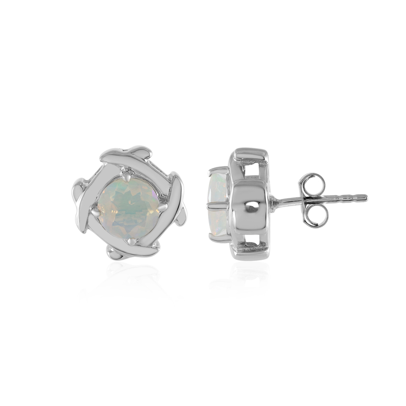 Welo-Opal-Silberohrringe