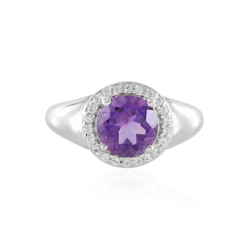 Sibirischer Amethyst-Silberring