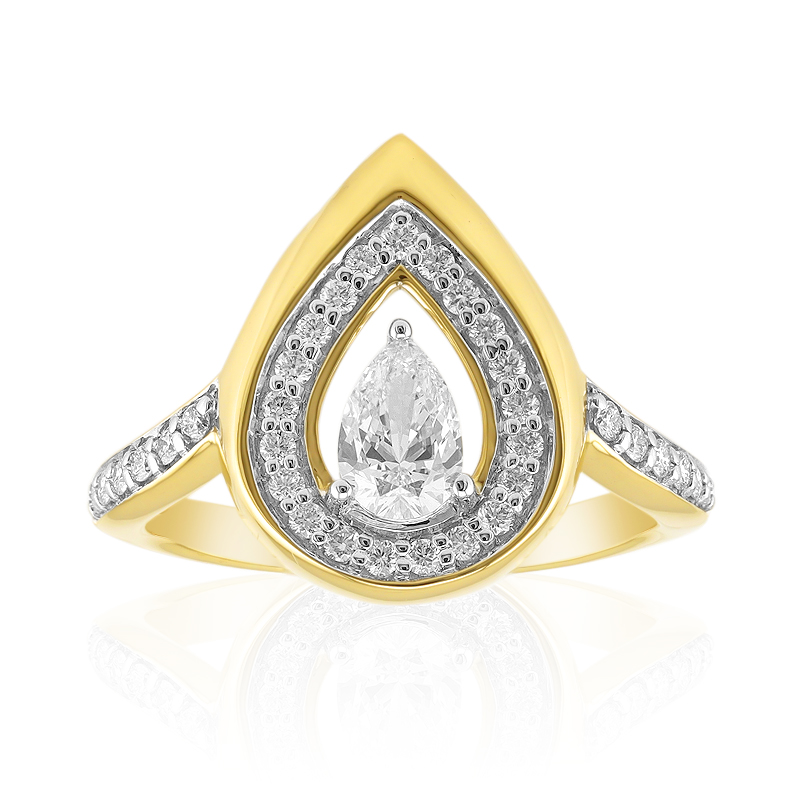 VVS1 (G) Diamant-Goldring (Annette)