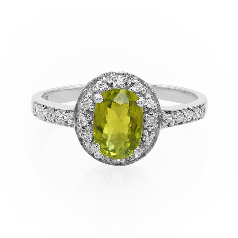 Kupfer-Turmalin-Silberring