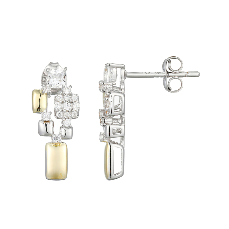 Edelstein-Silberohrringe (Adela Silber) Edelstein-Silberohrringe (Adela Silber)