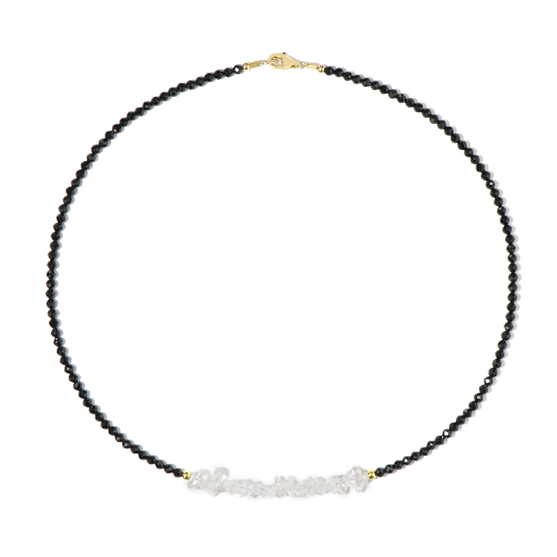 Edelstein-Silberhalskette Edelstein-Silberhalskette