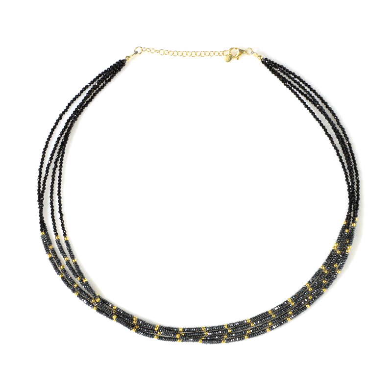 Edelstein-Silberhalskette (Riya)