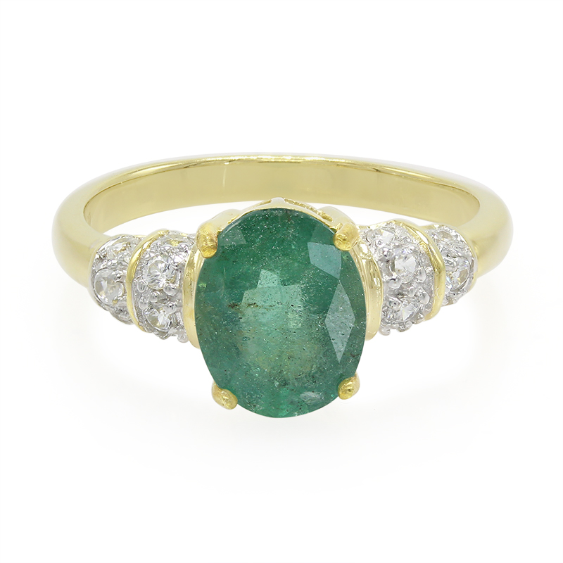 Bahia-Smaragd-Silberring